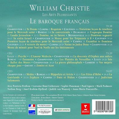 WILLIAM CHRISTIE "LE BAROQUE FRANÇAIS"