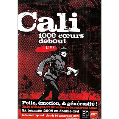 CALI   "1000 COEURS DEBOUT" DVD EDITION LIMITÉE DIGIPACK