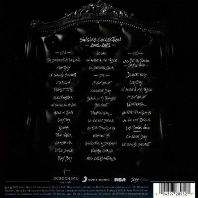INDOCHINE "SINGLES COLLECTION 1981-2001" (EDITION STANDARD 3 CD)